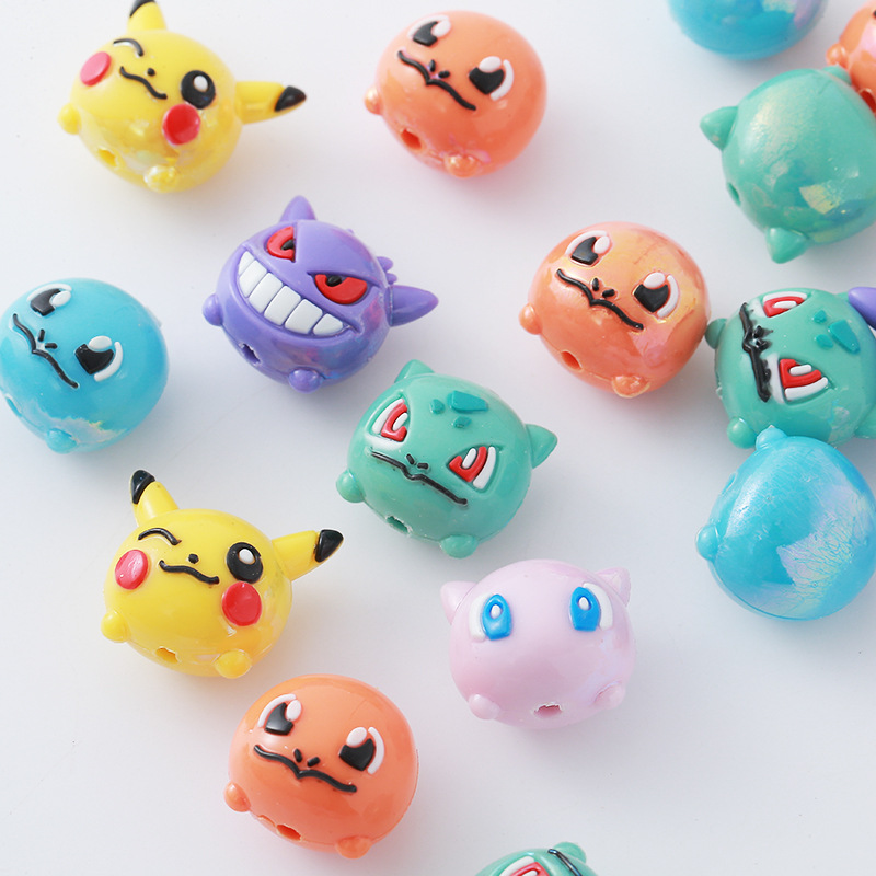 Phone Accessories Doll - 12 Pezzi Pokémon Perline Fai da