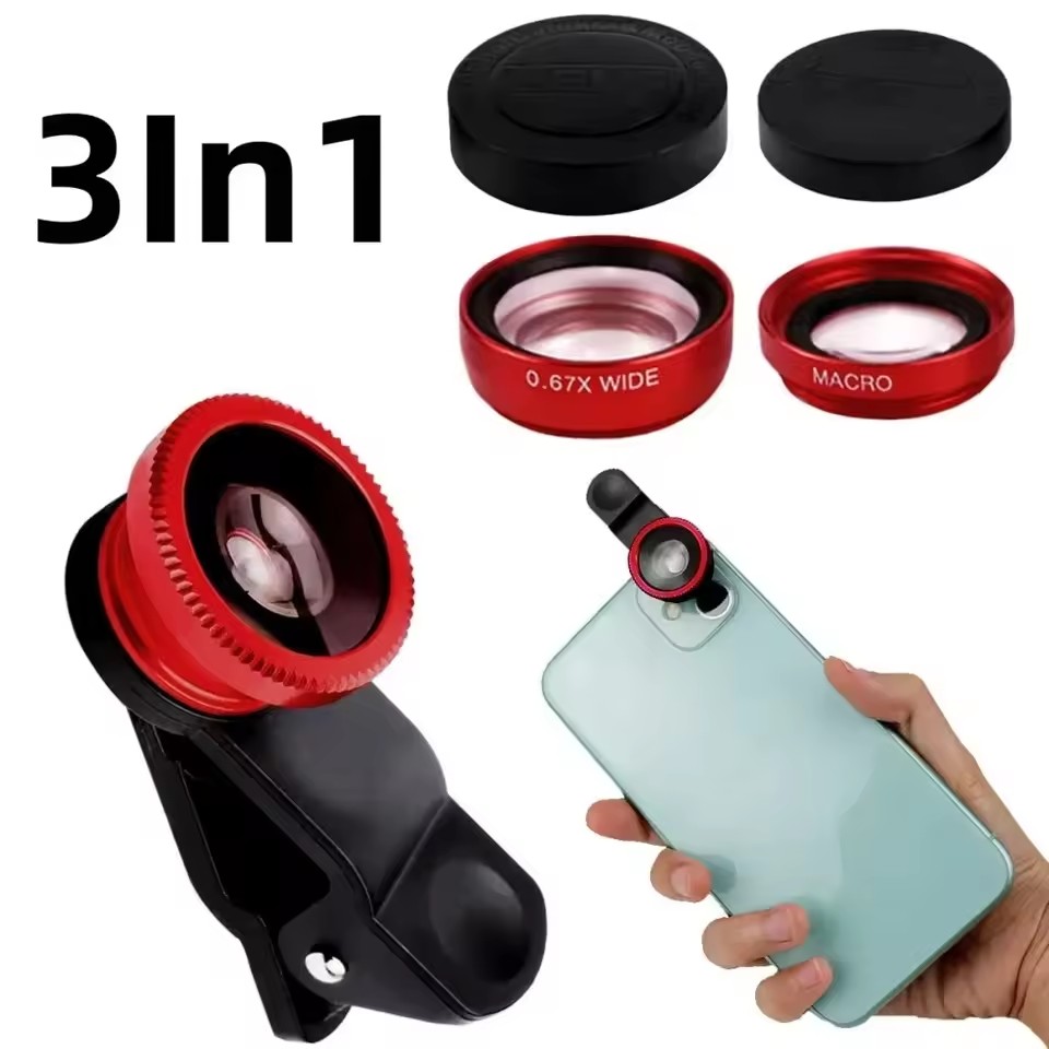 Lens Camera Clip - Kit Lenti 3 in 1 per