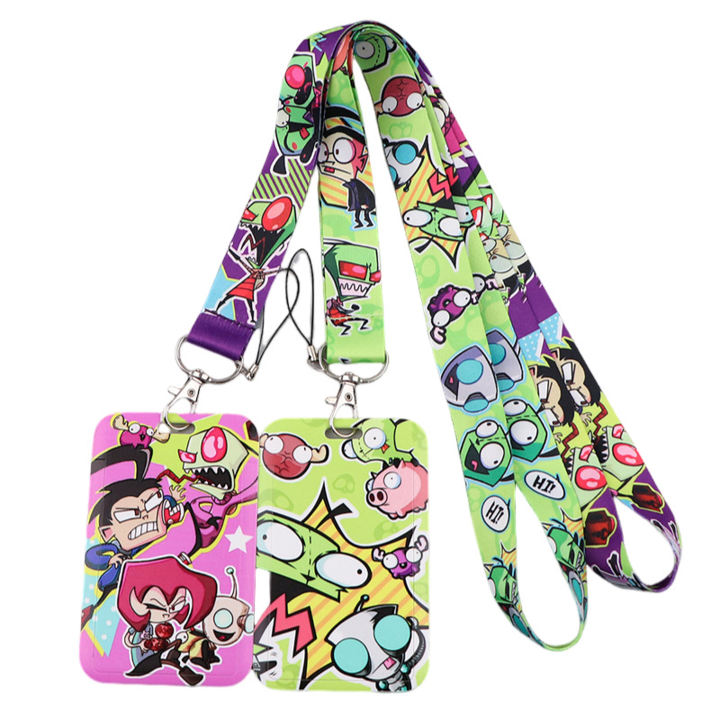 Neck Hanging Phone Holder - Alien Invader Zim Tracolla Cordino portachiavi