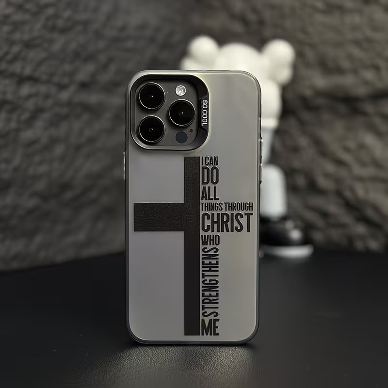 X Phone Accessories - Cover Anti-Impronta a Croce con Design