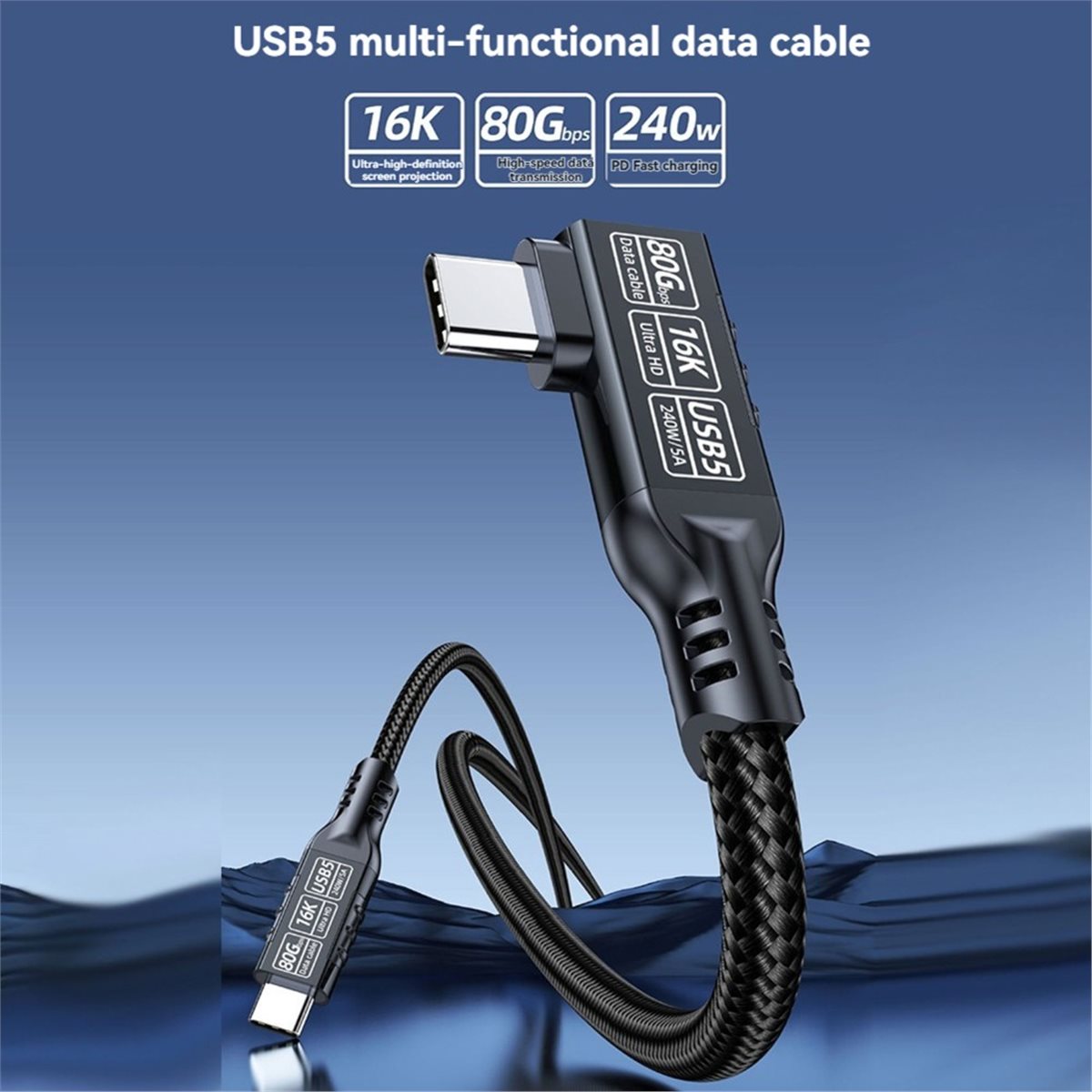 Usb Data Cable - Aggiornamento. Cavo Thunderbolt 5 USB-C a