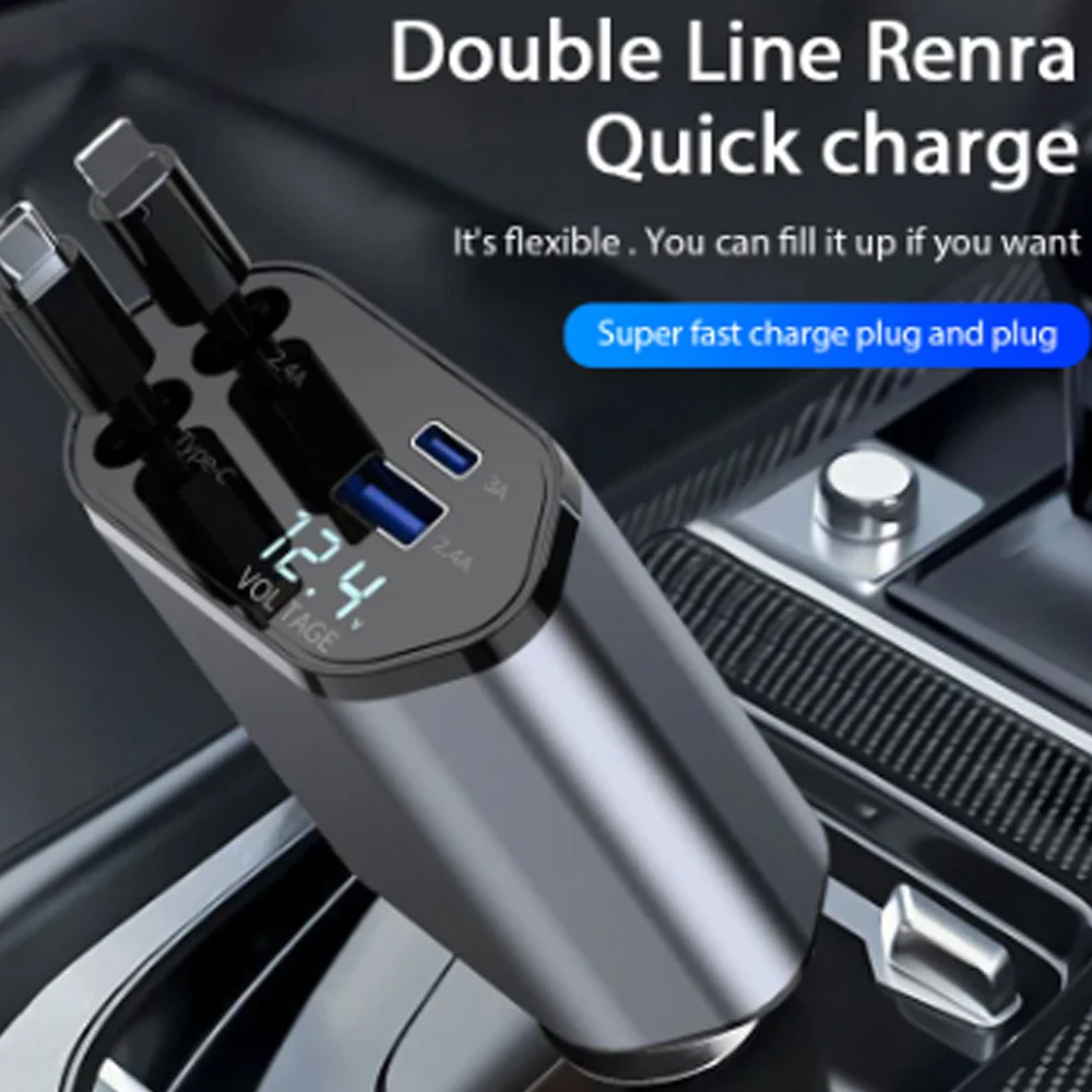 Usb Data Cable - Adattatore per caricabatteria da auto Cavo