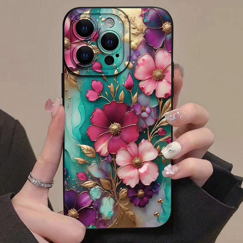 X Phone Accessories - Custodia per telefono con motivo floreale