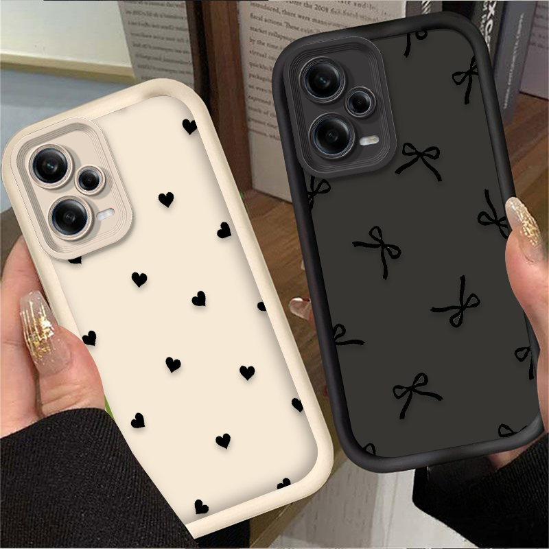 X Phone Accessories - Custodia per telefono nera con cuore