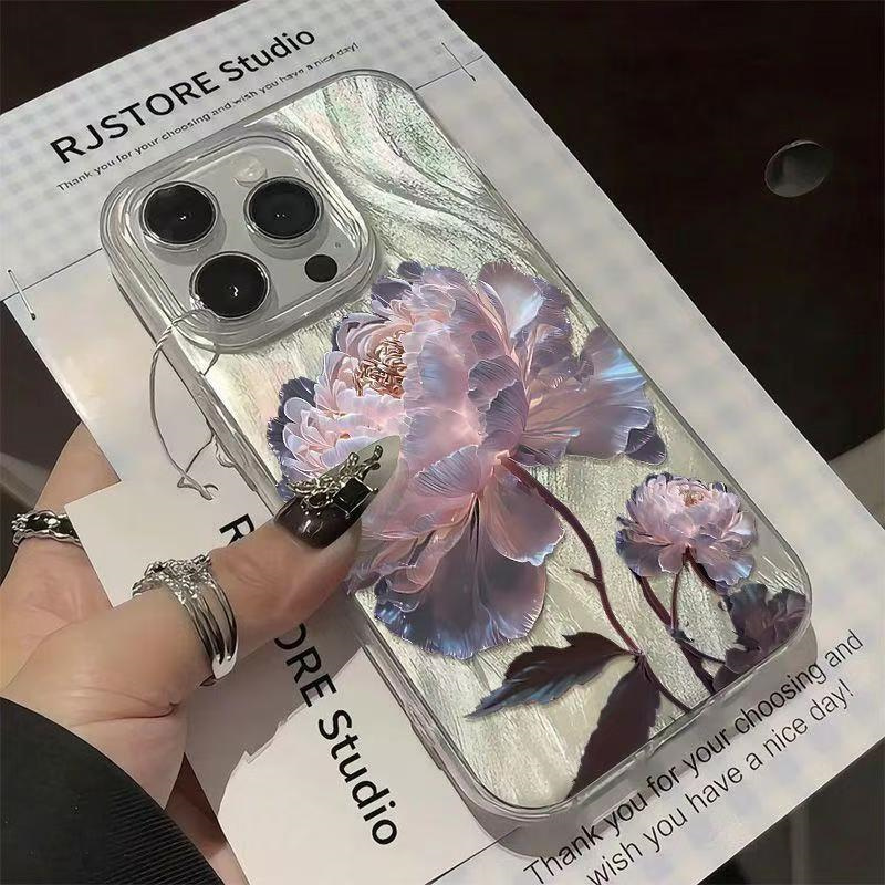 Samsung Galaxy A55 - Cover per Telefono con Motivo Peonia
