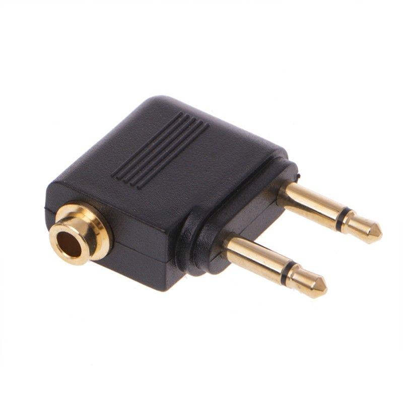 1pc Oro Nichelato Aereo D'aria - Earphone Splitter Jack recensione e prezzo