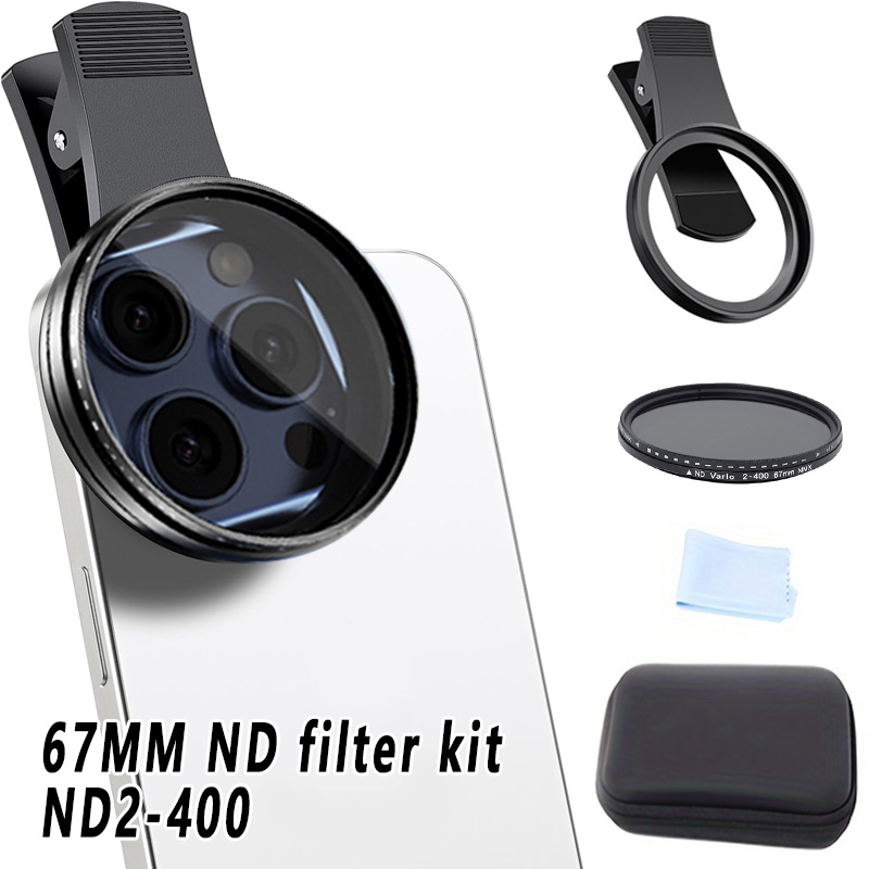 67mm Clip-on ND2-400 Kit filtr - Lens Camera Clip recensione e prezzo