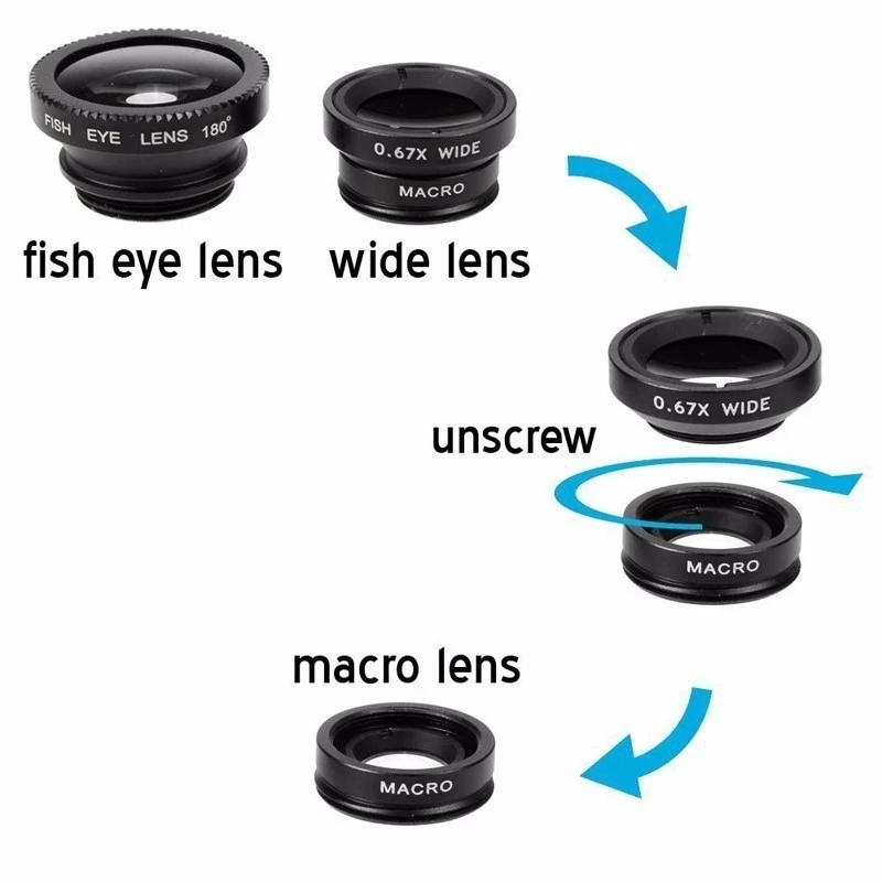 Obiettivo 3in1 Fisheye Grandan - Lens Camera Clip recensione e prezzo